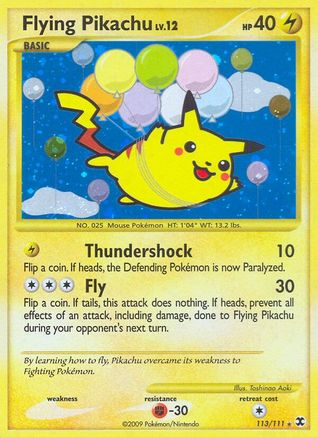 Flying Pikachu  - Holofoil Rising Rivals - Secret Rare