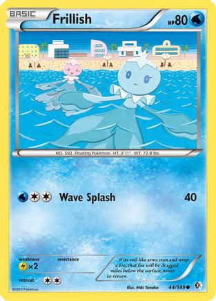 Frillish  - Reverse Holofoil Boundaries Crossed - Common