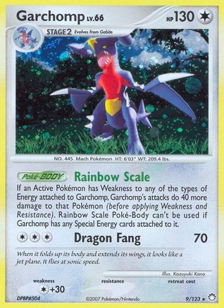 Garchomp/123  - Holofoil Mysterious Treasures - Holo Rare