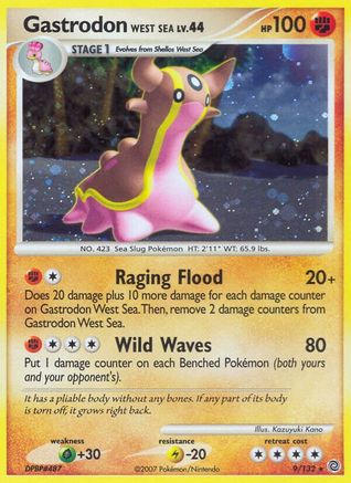 Gastrodon West Sea  - Reverse Holofoil Secret Wonders - Holo Rare