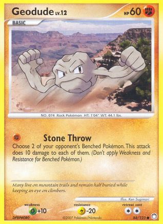 Geodude  - Reverse Holofoil Mysterious Treasures - Common