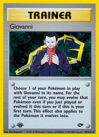 Giovanni (18)  - 1st Edition Holofoil Gym Challenge - Holo Rare