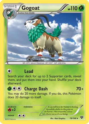 Gogoat/146  - Reverse Holofoil XY Base Set - Holo Rare