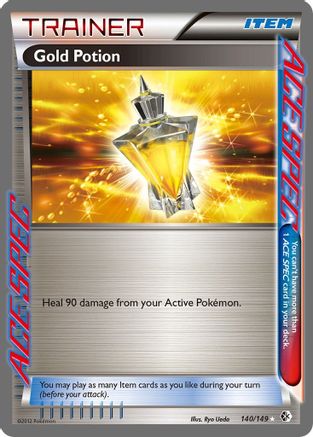 Gold Potion  - Holofoil Boundaries Crossed - Rare Ace