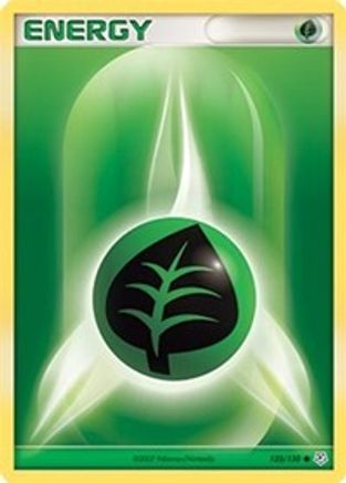 Grass Energy 123  - Reverse Holofoil Diamond and Pearl - Common