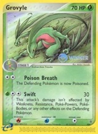 Grovyle - 004 (e-League) [Winner]  Nintendo Promos - Promo