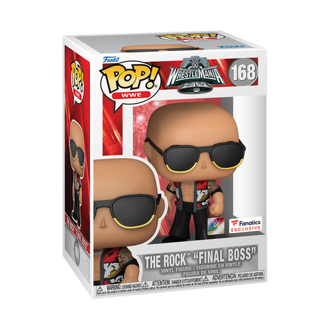 FUNKO POP! WWE - The Rock "Final Boss" #168 - [FANATICS EXCLUSIVE] *PREORDER*