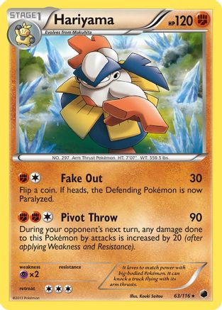 Hariyama  Plasma Freeze - Rare
