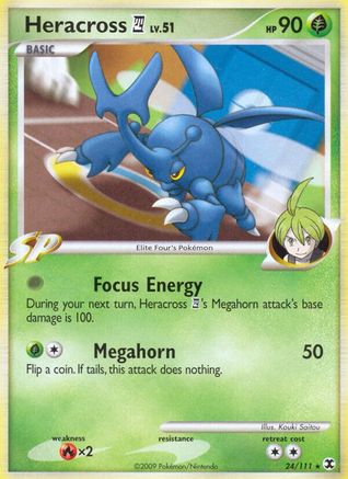 Heracross E4  - Reverse Holofoil Rising Rivals - Rare
