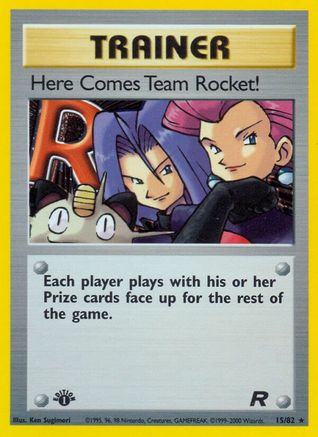 Here Comes Team Rocket! (15) (15) 015  - 1st Edition Holofoil Team Rocket - Holo Rare