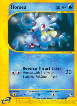 Horsea (85)  - Reverse Holofoil Aquapolis - Common