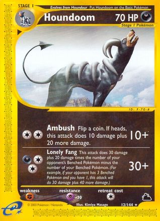 Houndoom (12)  Skyridge - Rare