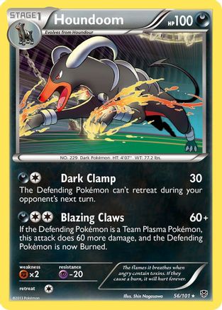 Houndoom/101  - Reverse Holofoil Plasma Blast - Holo Rare