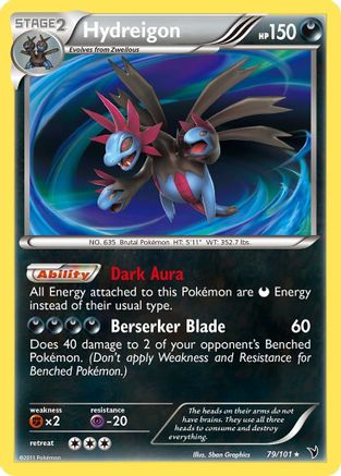 Hydreigon  - Holofoil Noble Victories - Holo Rare