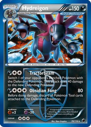 Hydreigon (Team Plasma)  - Reverse Holofoil Plasma Freeze - Holo Rare