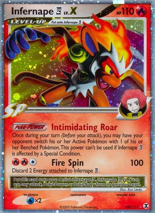 Infernape E4 Lv.X  - Holofoil Rising Rivals - Ultra Rare