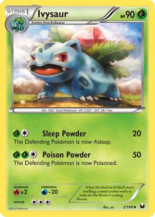 Ivysaur  - Reverse Holofoil Dark Explorers - Uncommon