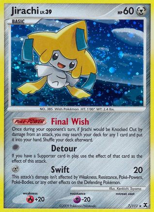 Jirachi  - Reverse Holofoil Rising Rivals - Holo Rare
