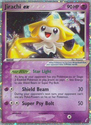 Jirachi ex/100  - Holofoil Crystal Guardians - Ultra Rare