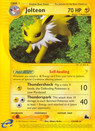 Jolteon (13)  Skyridge - Rare