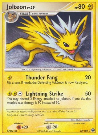 Jolteon/100  - Reverse Holofoil Majestic Dawn - Rare
