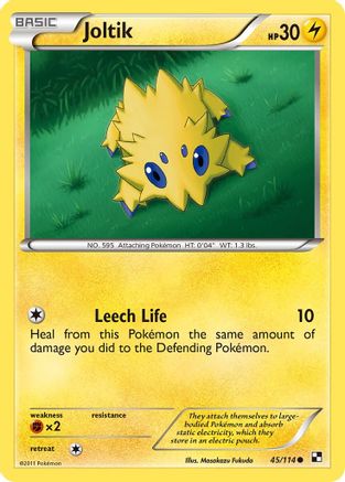 Joltik (45) (45) 045  - Reverse Holofoil Black and White - Common