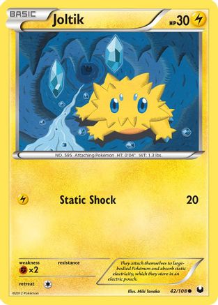 Joltik (42)  - Reverse Holofoil Dark Explorers - Common