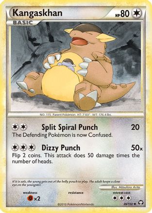 Kangaskhan  - Reverse Holofoil Triumphant - Uncommon