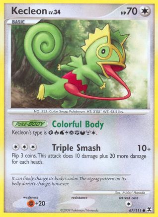 Kecleon/111  - Reverse Holofoil Rising Rivals - Common