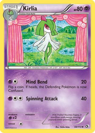 Kirlia  - Reverse Holofoil Legendary Treasures - Uncommon