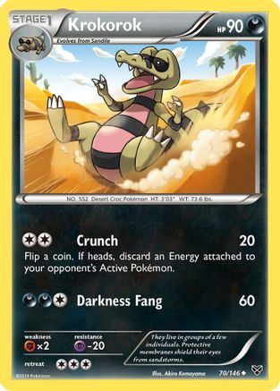 Krokorok  - Reverse Holofoil XY Base Set - Uncommon