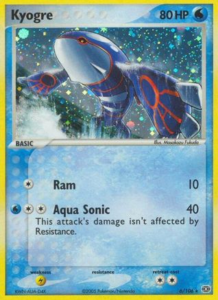 Kyogre - 006/106/106  Emerald - Holo Rare