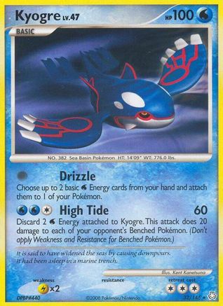 Kyogre  - Reverse Holofoil Legends Awakened - Rare