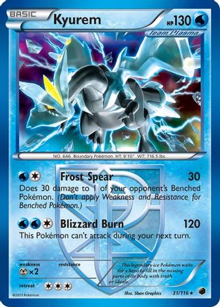 Kyurem (Team Plasma)  - Holofoil Plasma Freeze - Holo Rare