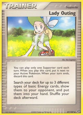 Lady Outing  - Reverse Holofoil Deoxys - Uncommon