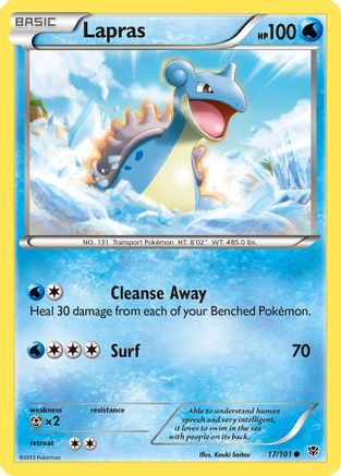 Lapras 017  Plasma Blast - Common