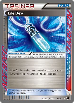 Life Dew  - Holofoil Plasma Freeze - Rare Ace