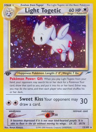 Light Togetic  - Unlimited Holofoil Neo Destiny - Holo Rare