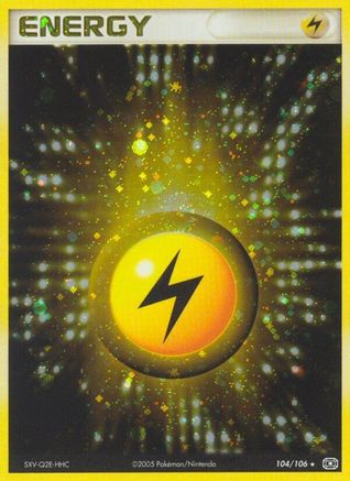Lightning Energy  Emerald - Holo Rare