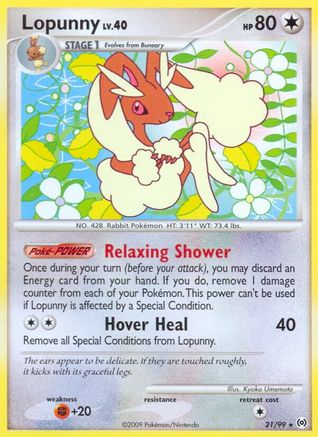 Lopunny 021  - Reverse Holofoil Arceus - Rare
