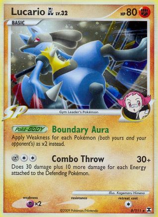 Lucario GL  - Reverse Holofoil Rising Rivals - Holo Rare