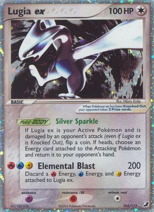 Lugia ex 105  - Holofoil Unseen Forces - Ultra Rare