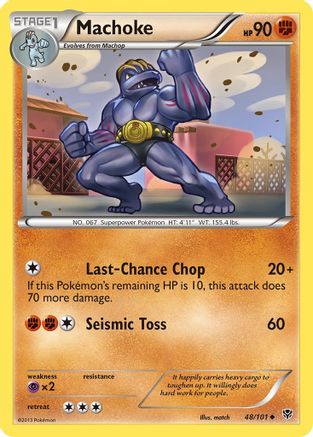 Machoke  Plasma Blast - Uncommon