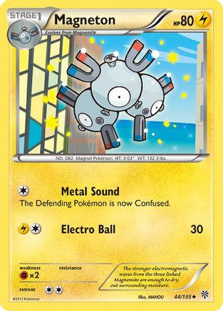 Magneton (44)  - Reverse Holofoil Plasma Storm - Uncommon
