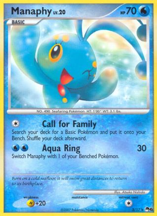 Manaphy 003  - Holofoil POP Series 6 - Rare
