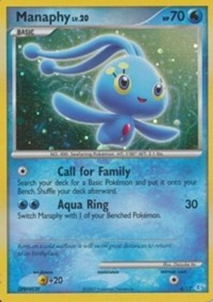 Manaphy 004  - Holofoil DP Trainer Kit Manaphy & Lucario - Common