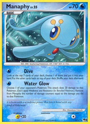 Manaphy  POP Series 9 - Rare