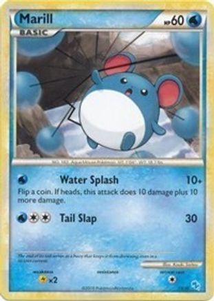 Marill (#15)  HGSS Trainer Kit Gyarados & Raichu - Common