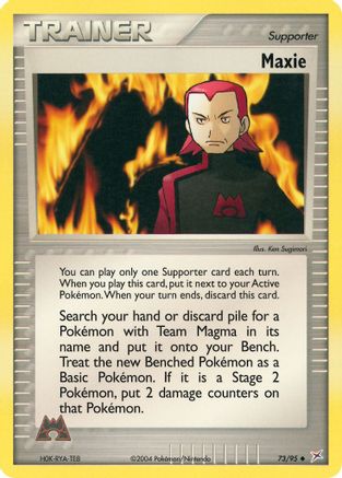 Maxie  - Reverse Holofoil Team Magma vs Team Aqua - Uncommon