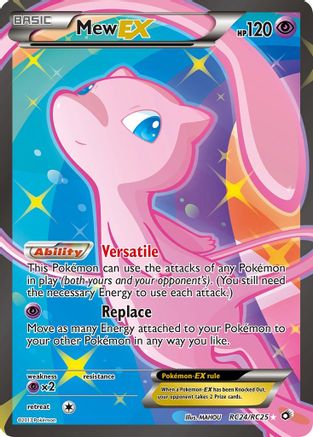 Mew EX (Full Art) RC24  - Holofoil Legendary Treasures Radiant Collection - Ultra Rare
